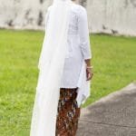 Veil Mayang Mengurai in Off White