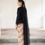Veil Mayang Mengurai in Black