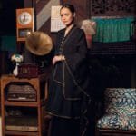 Tirta Kahyangan Sulam Kono Emas in Black without Veil