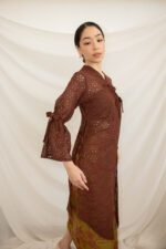 Kebaya Top In Lembayung (Brown) - Image 2
