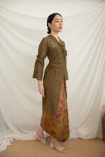 Kebaya Top In Lembayung (Moss Green) - Image 6