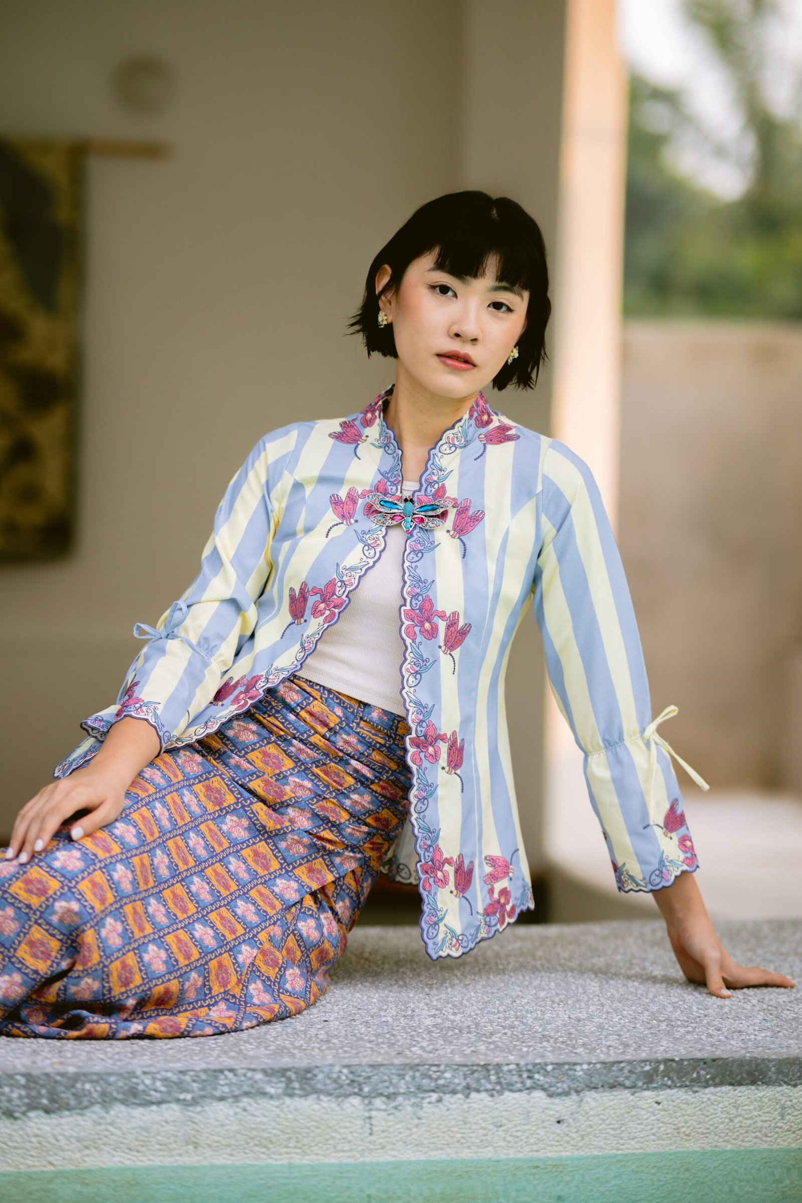 882A2023 Kebaya Puspa Bayu (1 Set) (Preorder 3-4 weeks) - Image 1