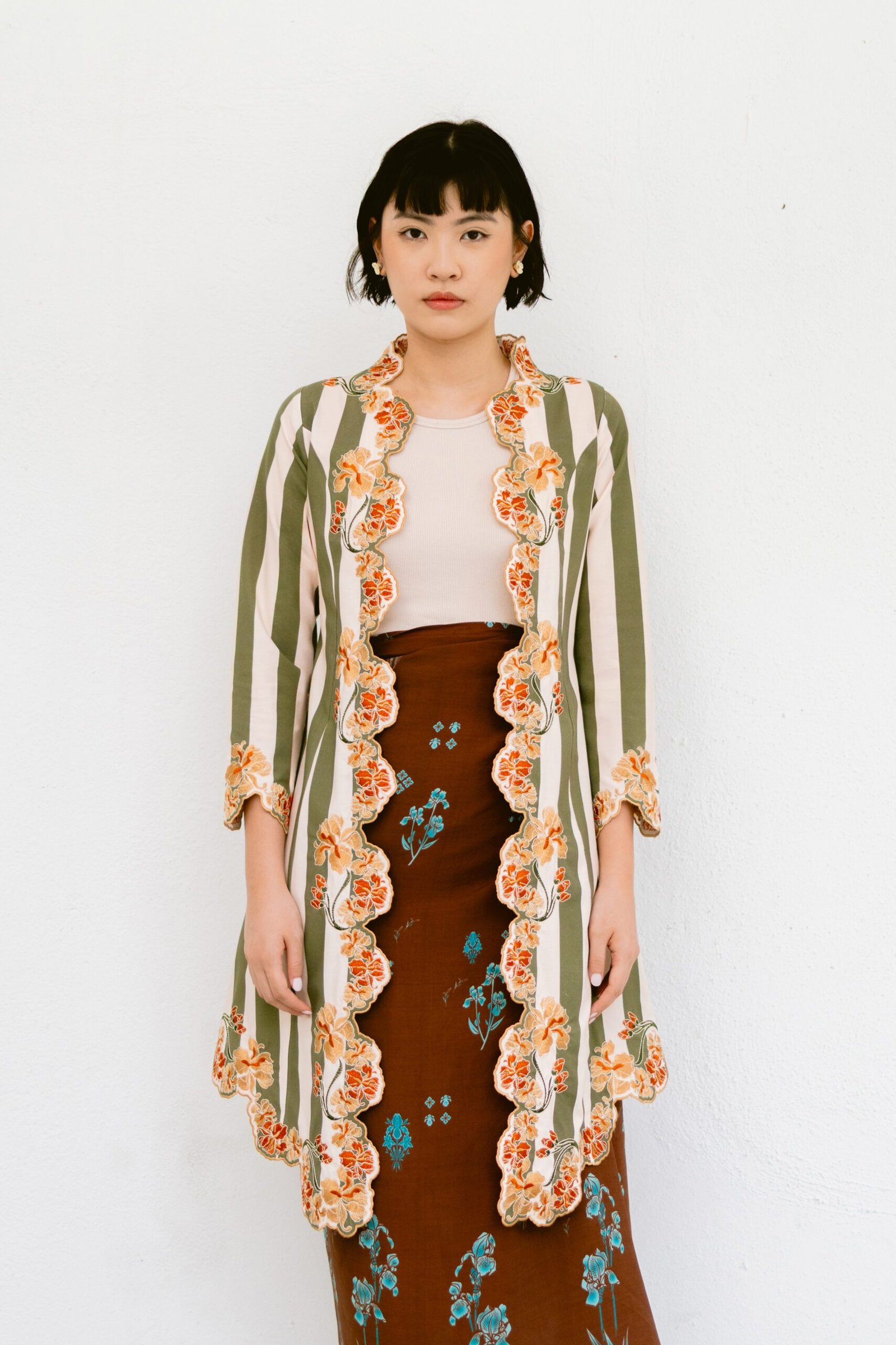 882A2098 2 Kebaya Top In Mayang Sari (Preorder 3-4 weeks) - Image 1
